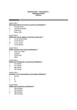 Bofflens_questionnaire_local_naturalisation Questionnaire "naturalisation"